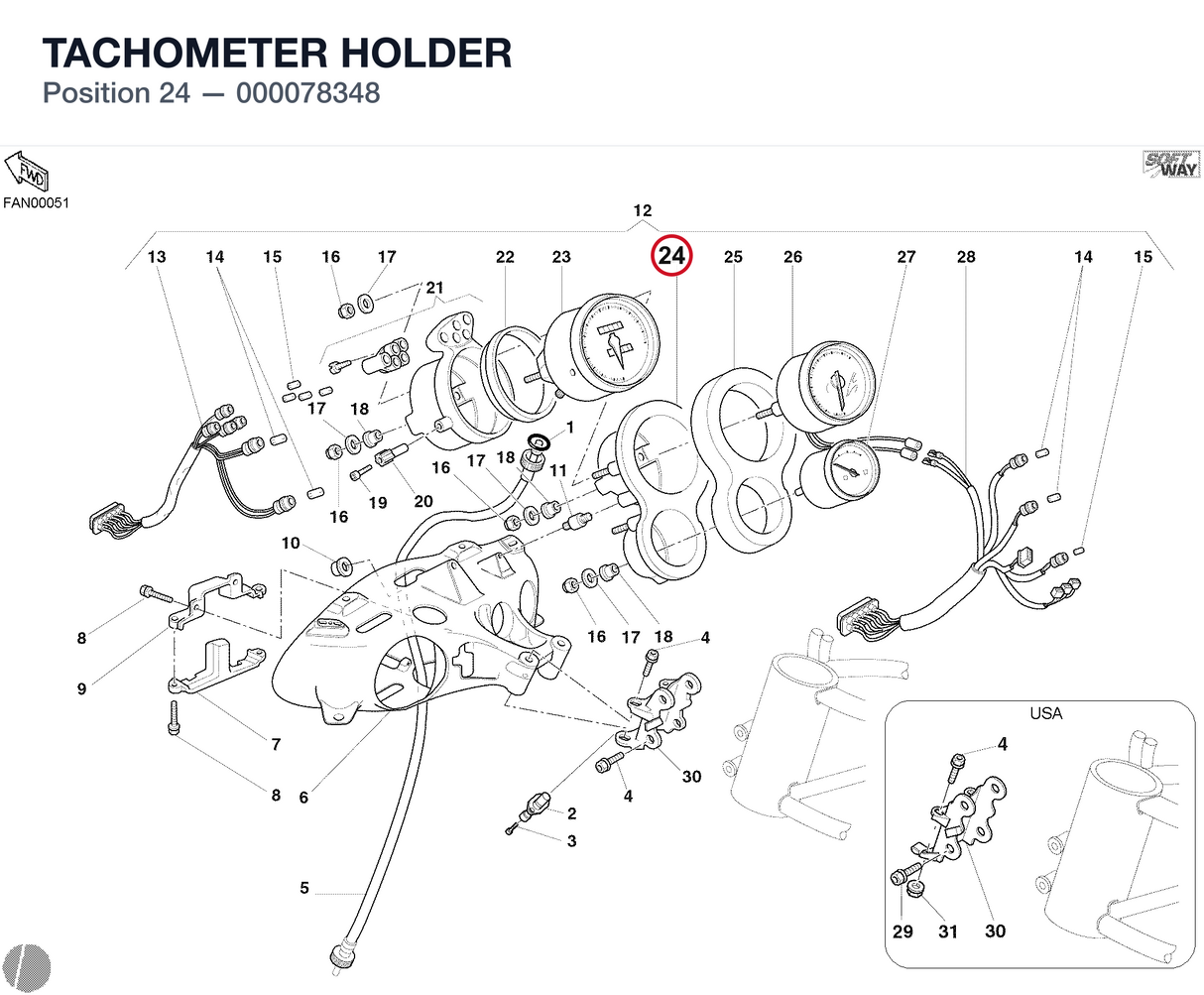 TACHOMETER HOLDER