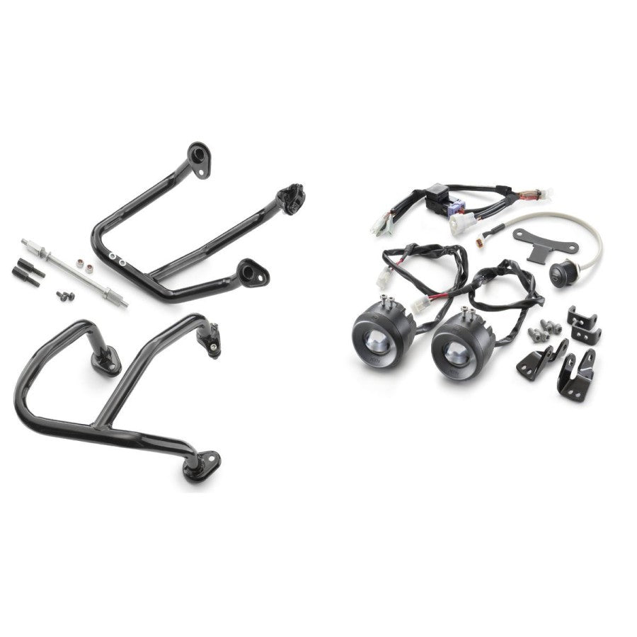 Crash bar-Supplementary headlight kit