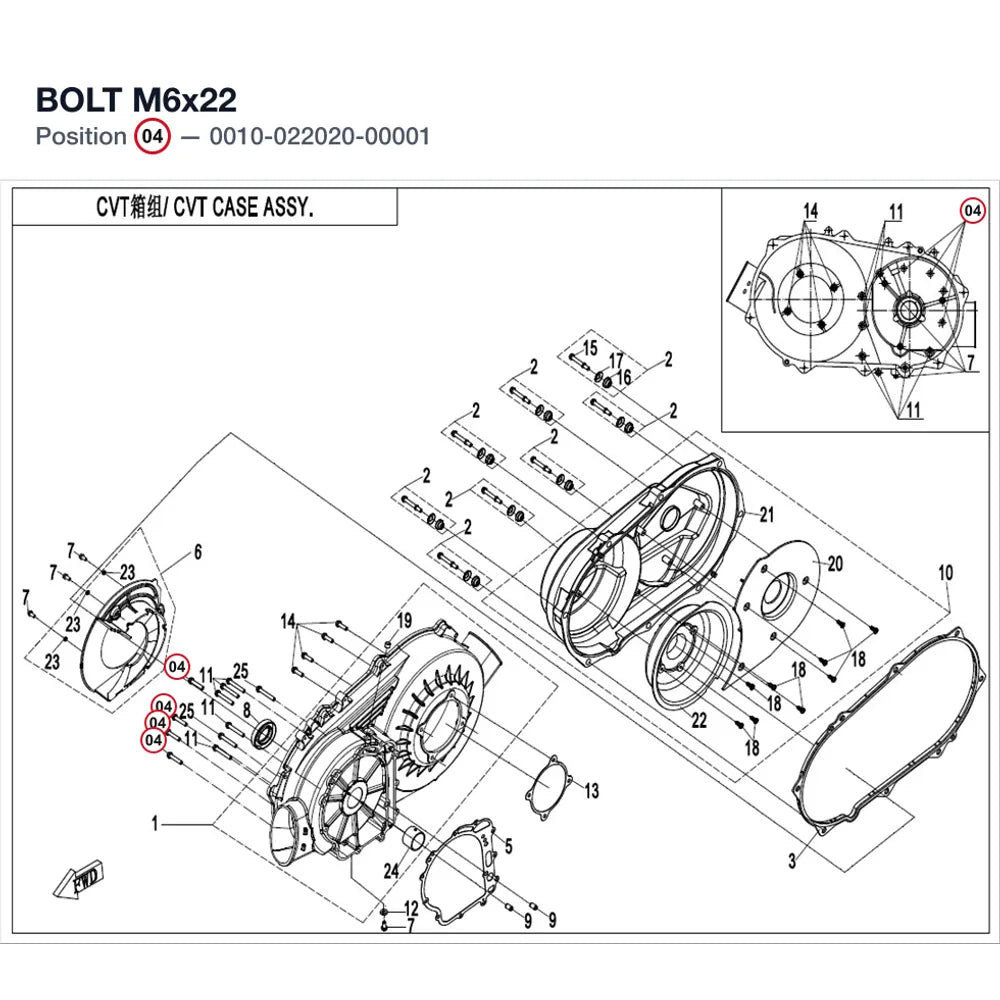BOLT M6x22 product image