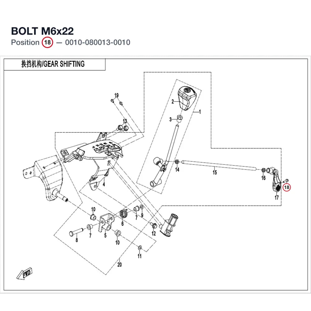 BOLT M6x22 product image