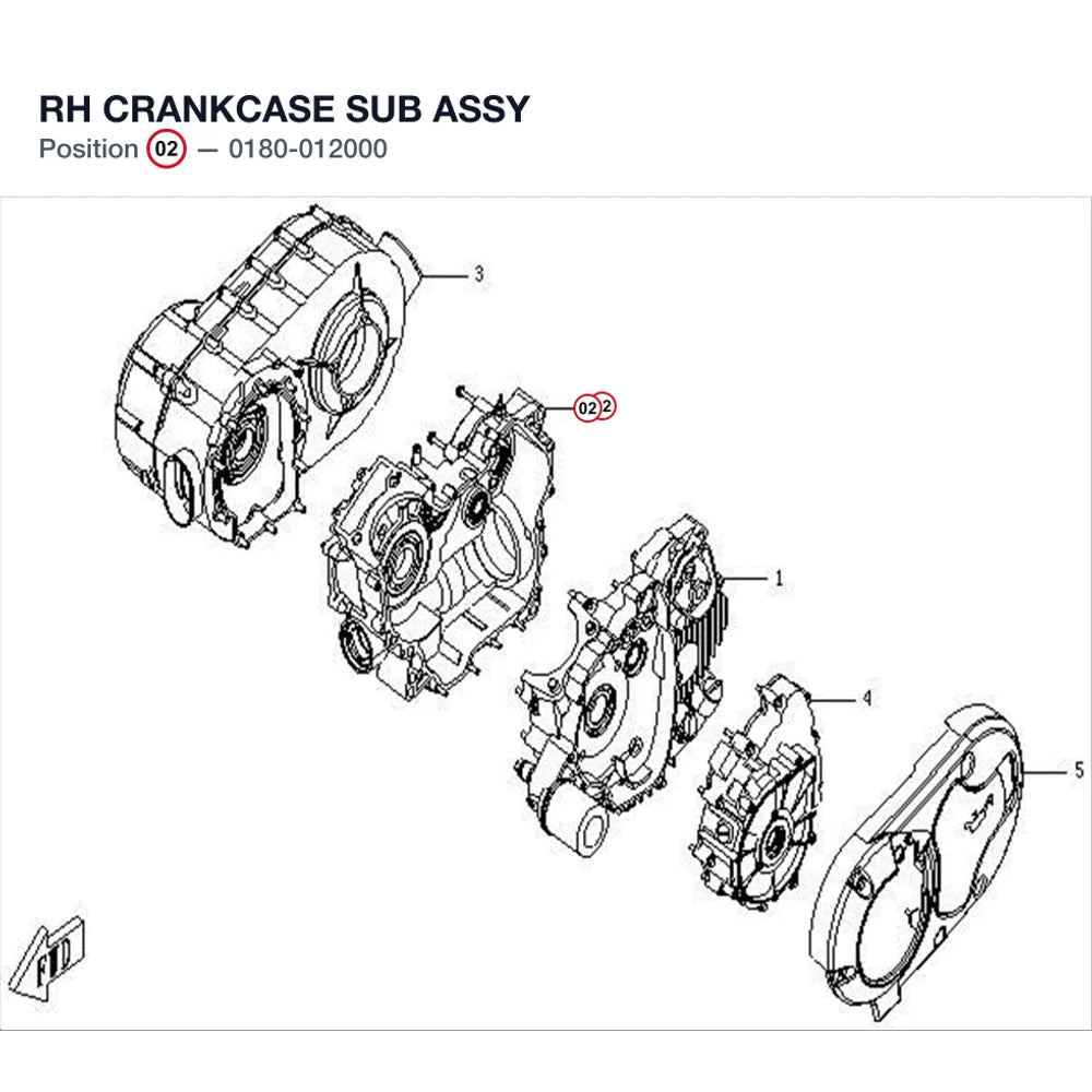 RH CRANKCASE SUB ASSY product image