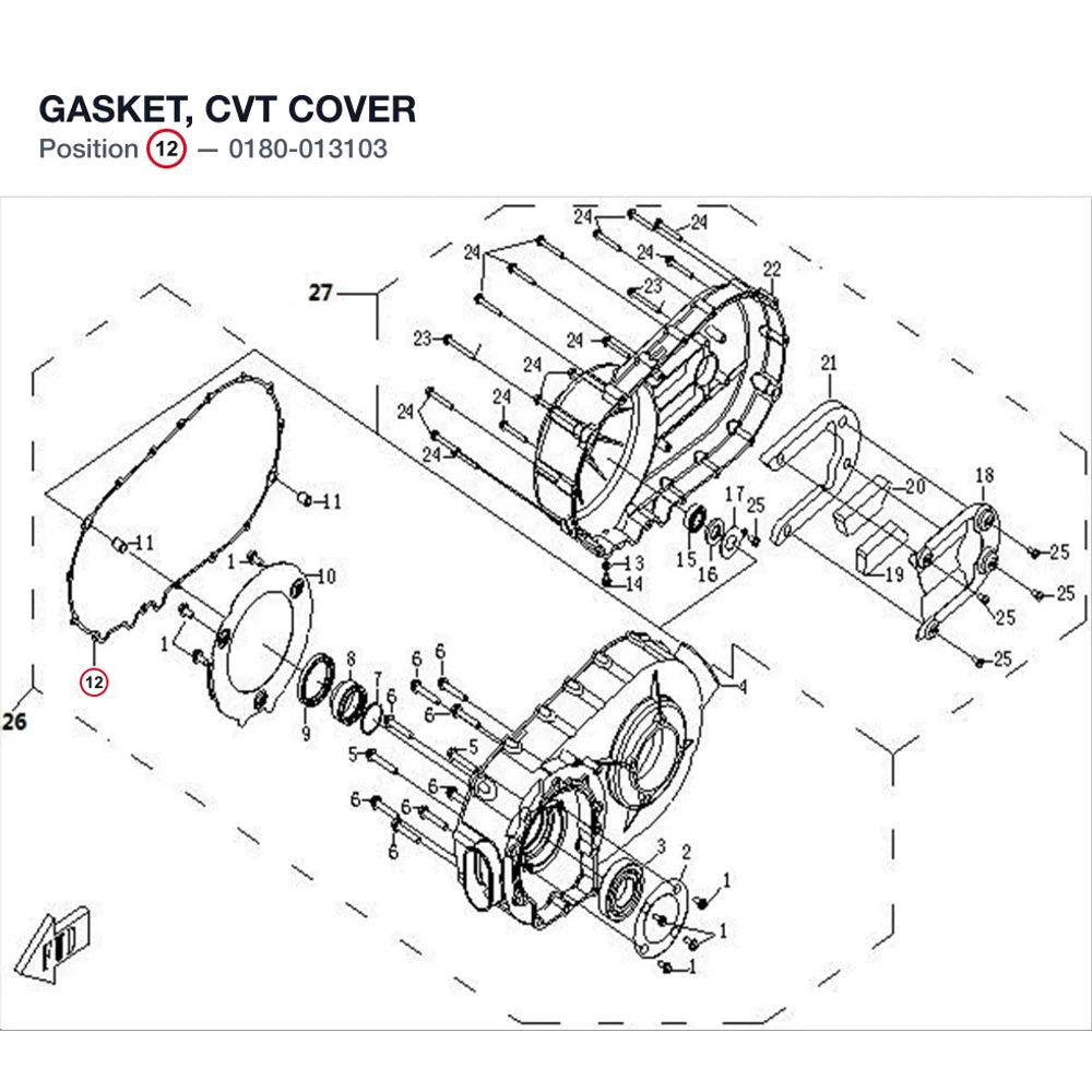 GASKET, CVT COVER product image