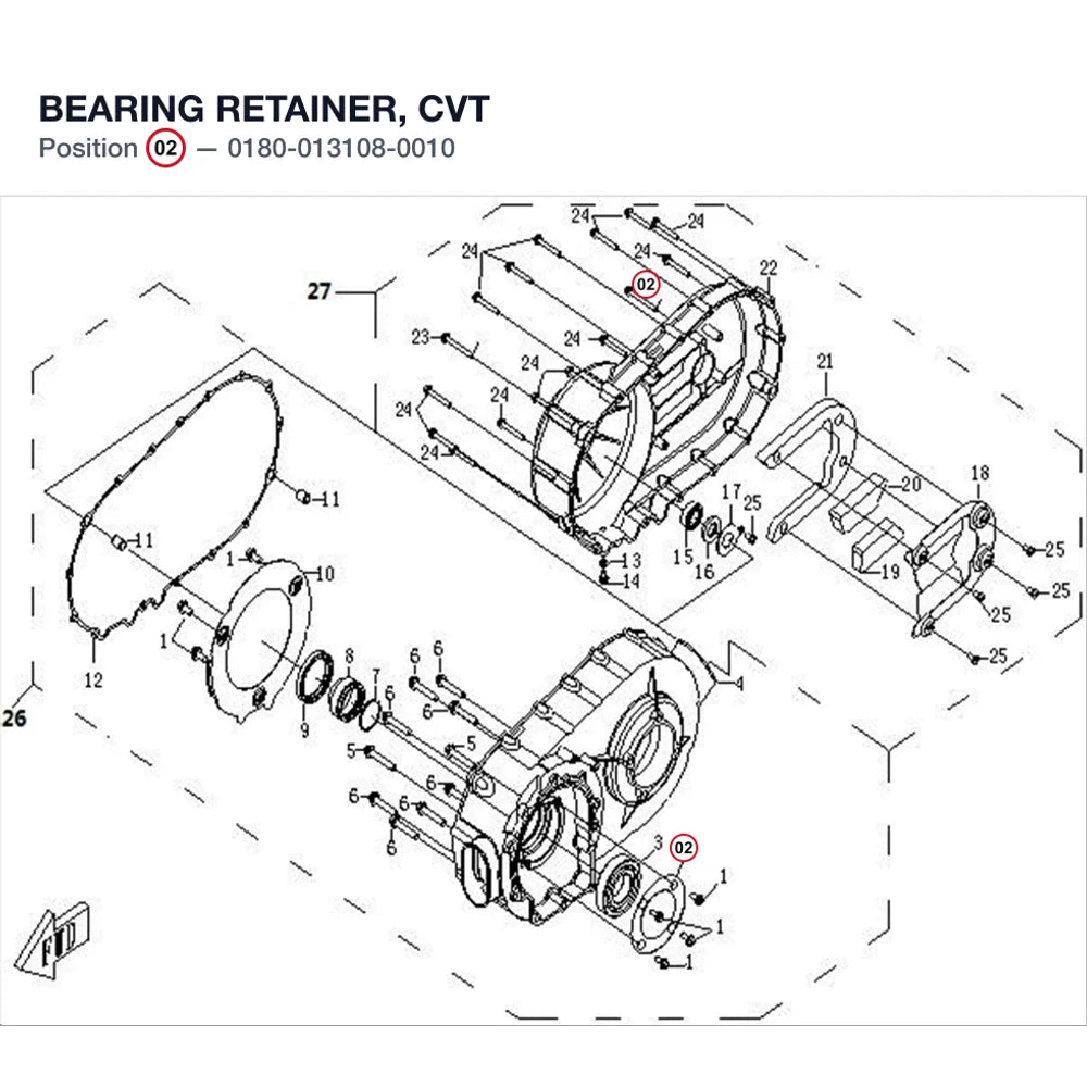 BEARING RETAINER, CVT product image