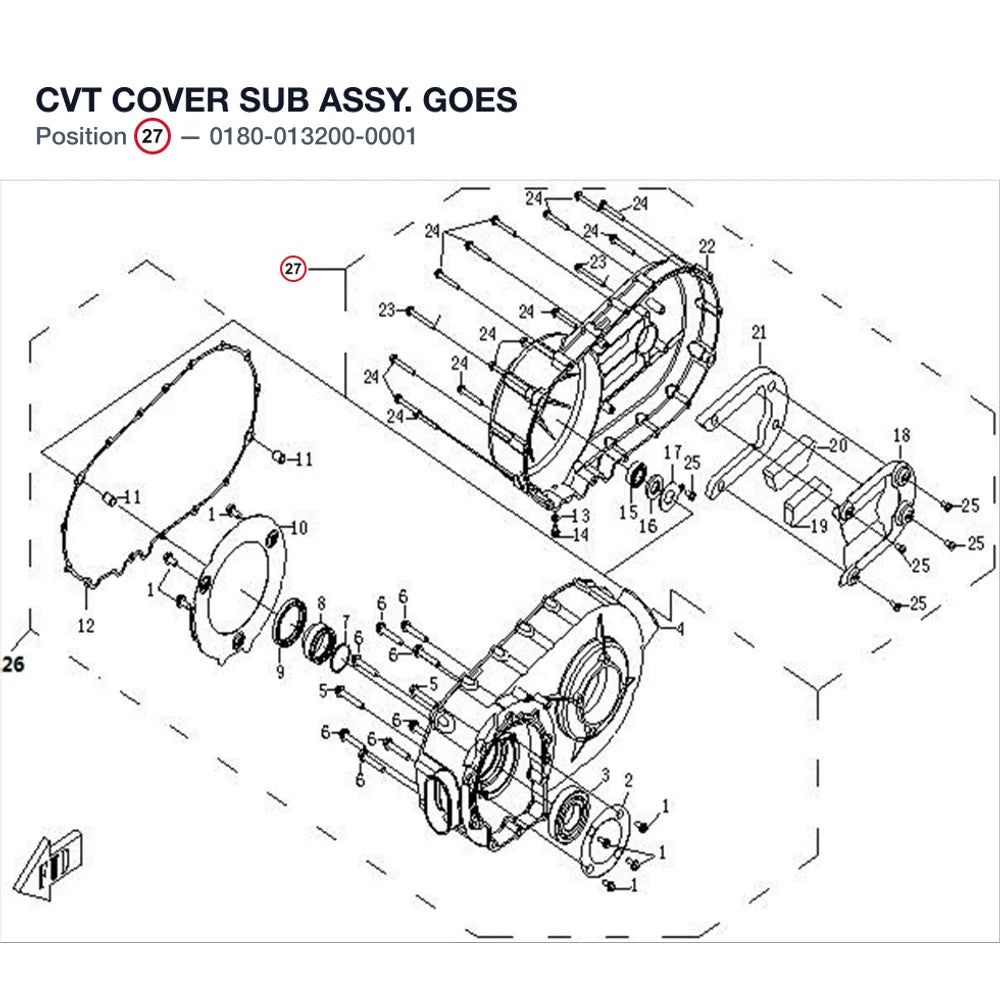 CVT COVER SUB ASSY. product image