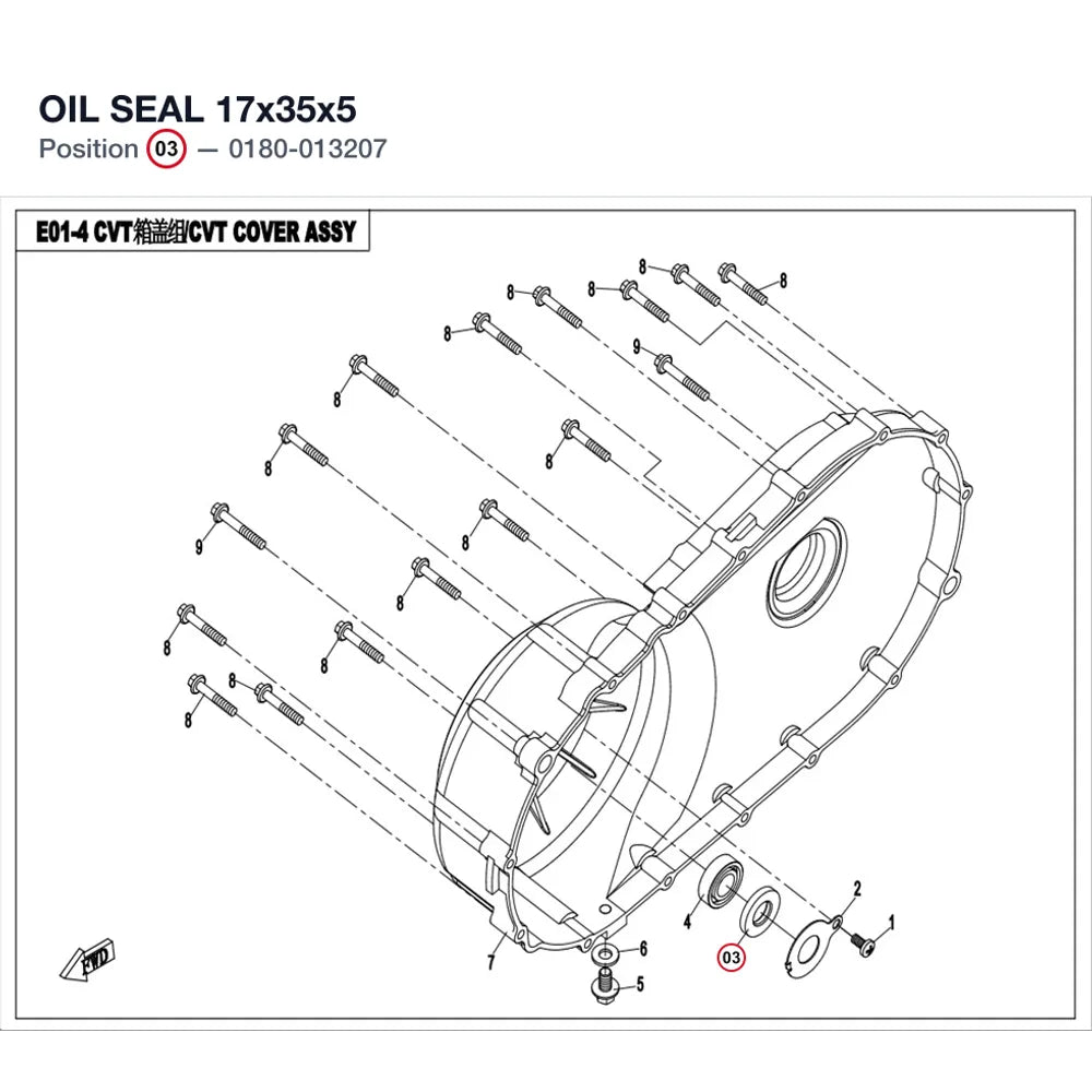 OIL SEAL 17x35x5 product image