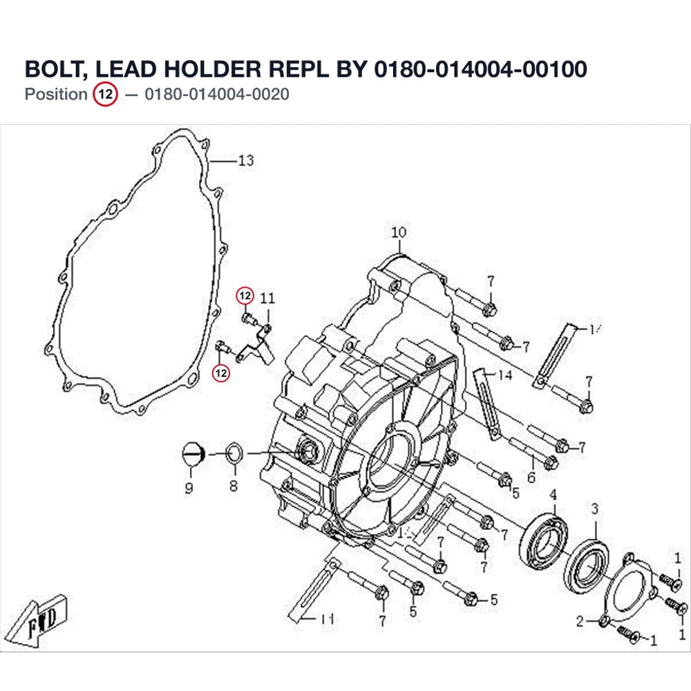 BOLT, LEAD HOLDER REPL BY 0180-014004-00100 product image