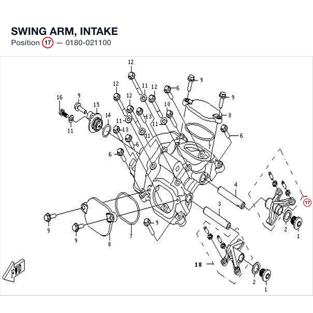 SWING ARM, INTAKE product image