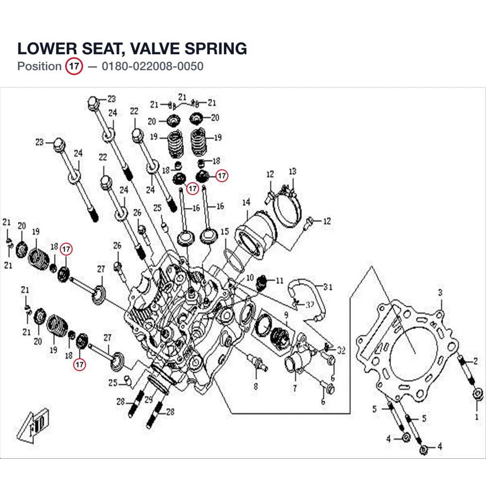 LOWER SEAT, VALVE SPRING product image