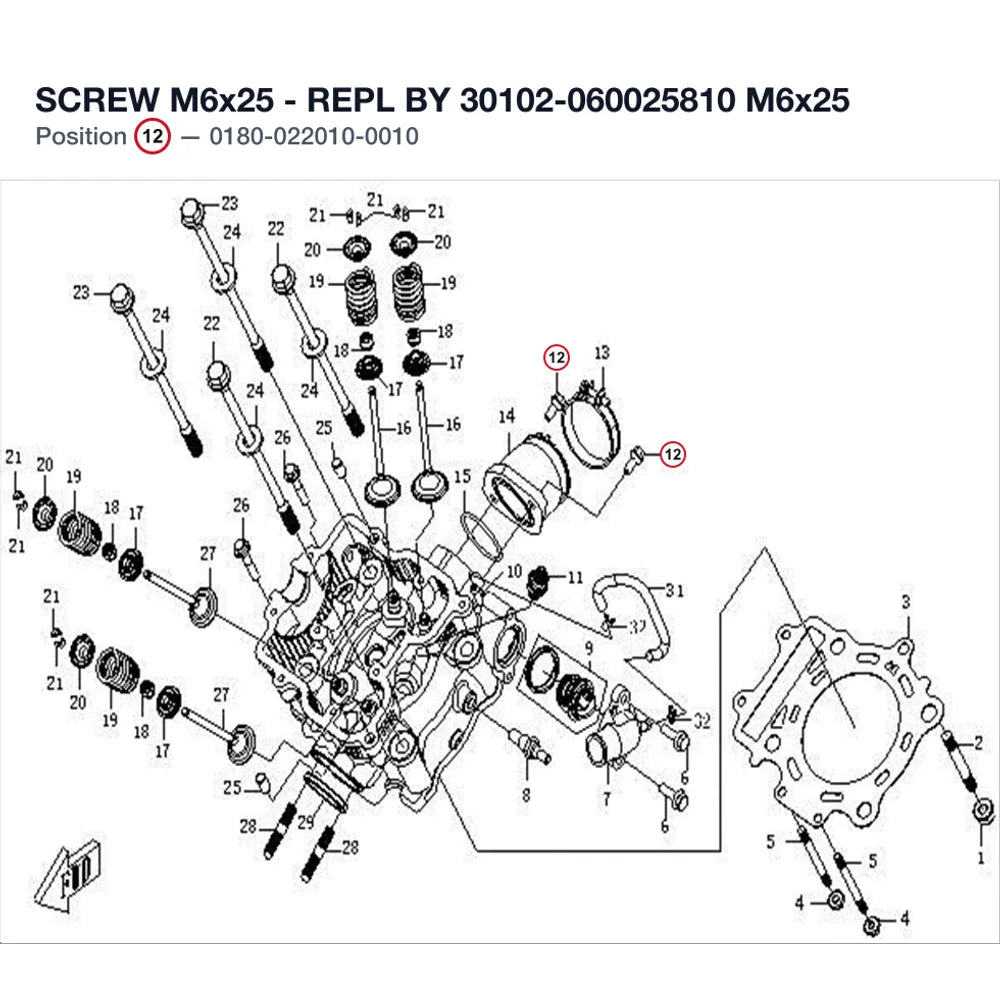 SCREW M6x25 product image