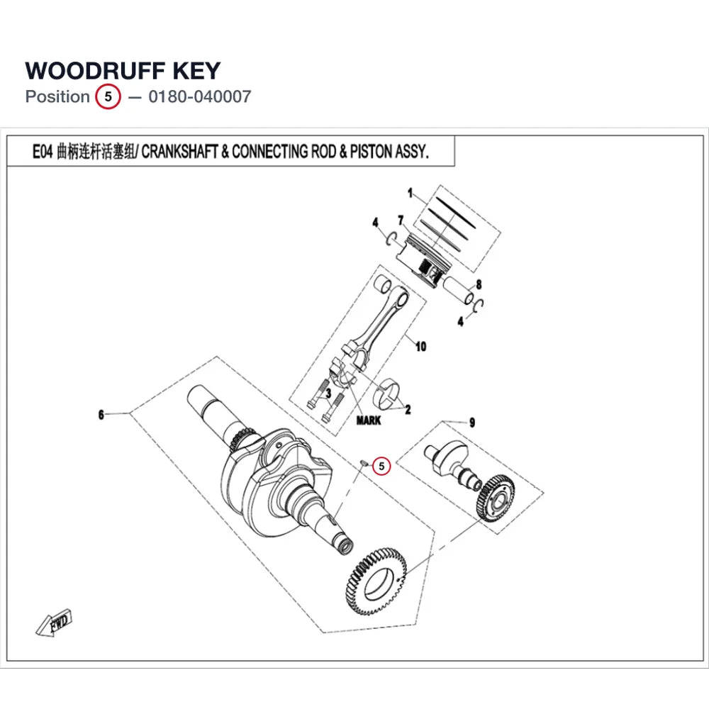 WOODRUFF KEY product image