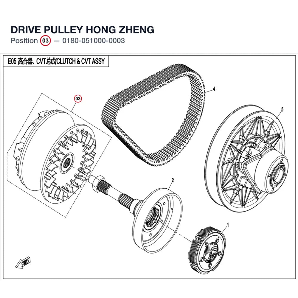 DRIVE PULLEY product image