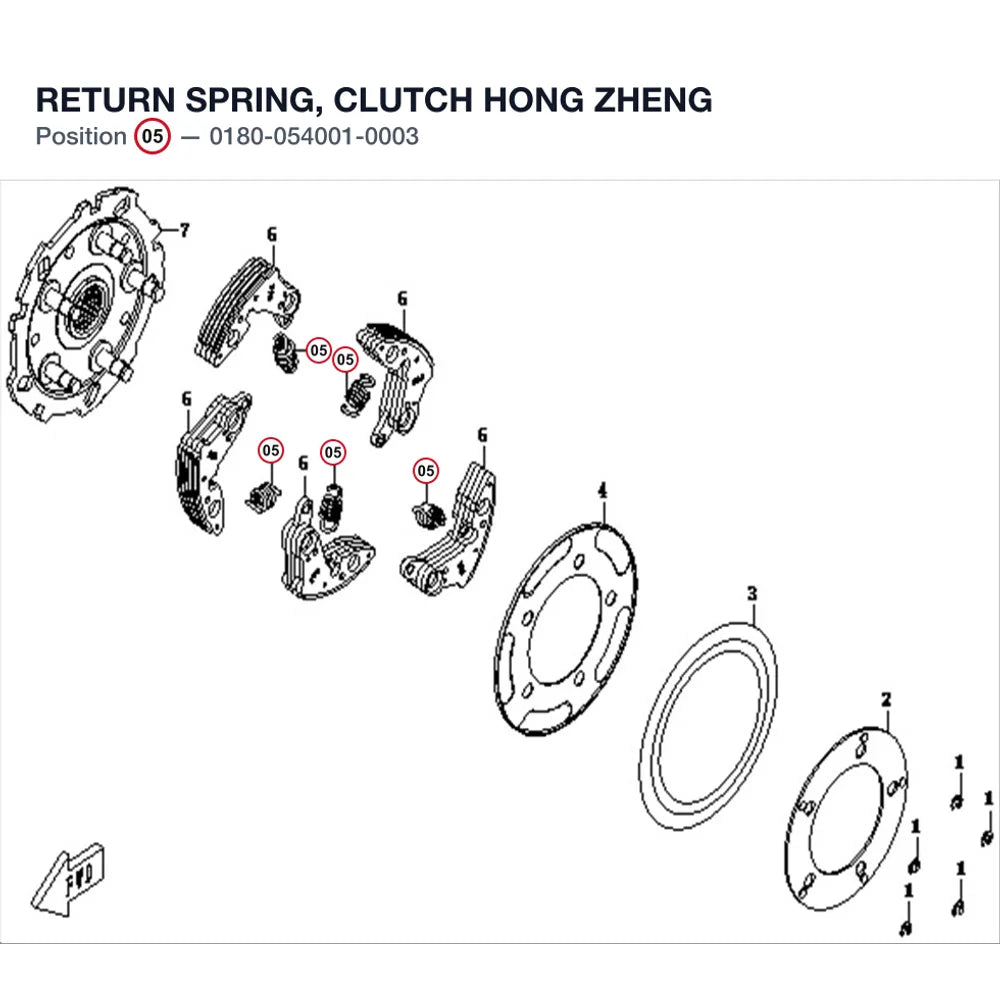 RETURN SPRING, CLUTCH product image