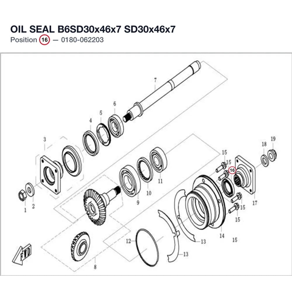 OIL SEAL B6SD30x46x7 product image
