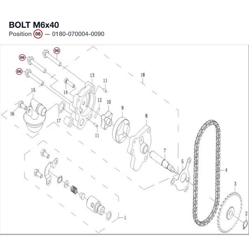 BOLT M6x40 product image