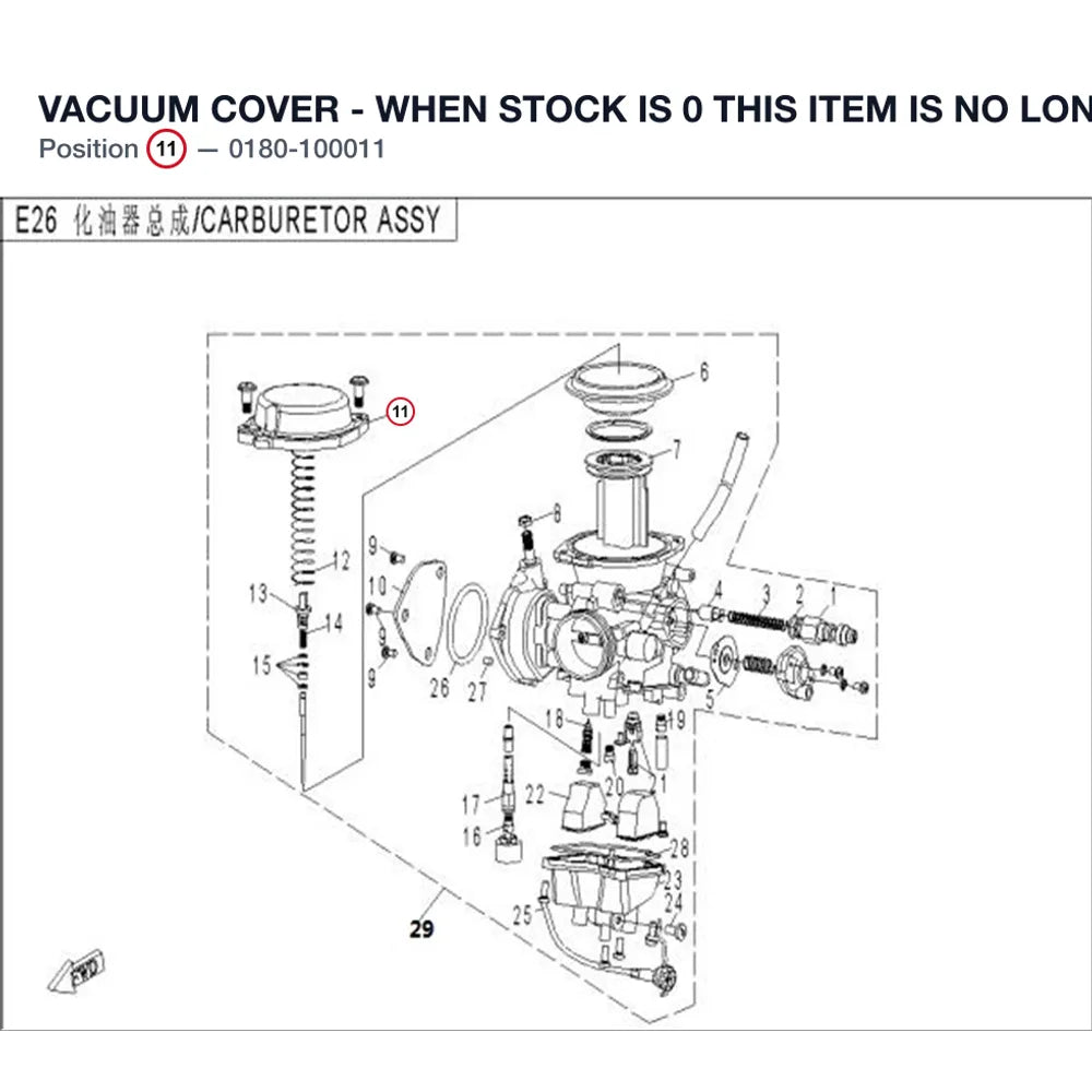 VACUUM COVER - WHEN STOCK IS 0 THIS ITEM IS NO LONGER AVAILABLE product image