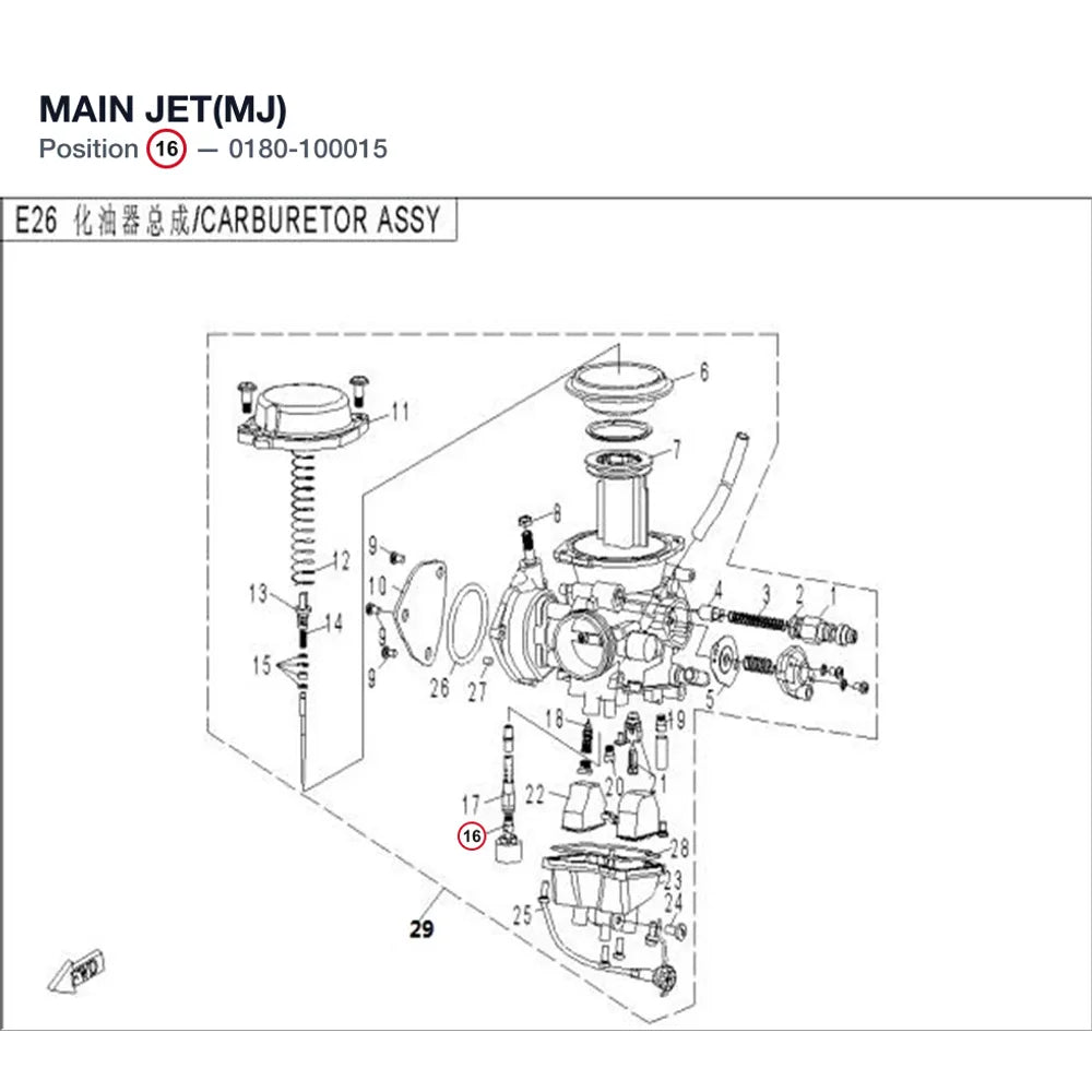 MAIN JET(MJ) product image