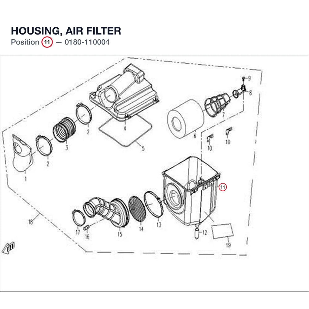 HOUSING, AIR FILTER product image