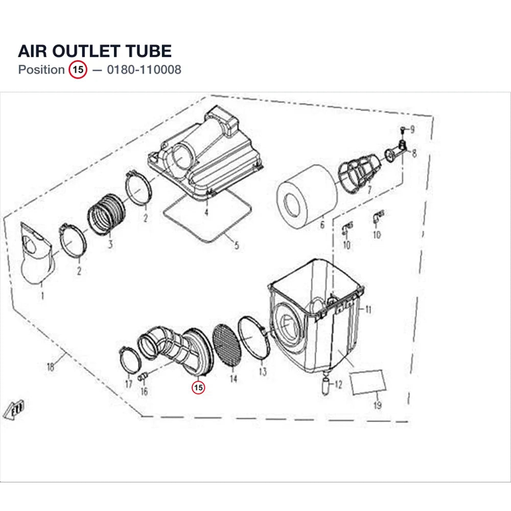 AIR OUTLET TUBE product image