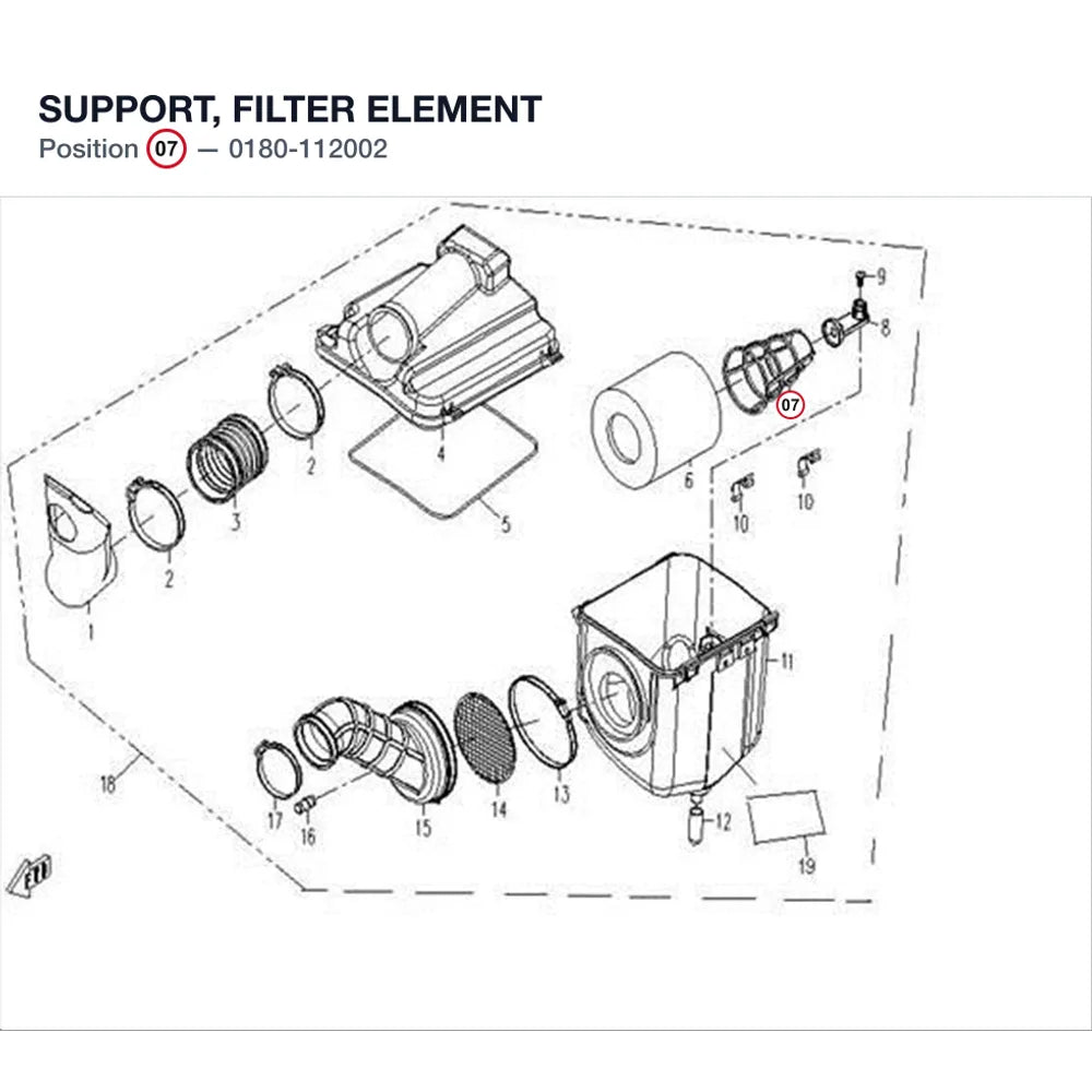 SUPPORT, FILTER ELEMENT product image