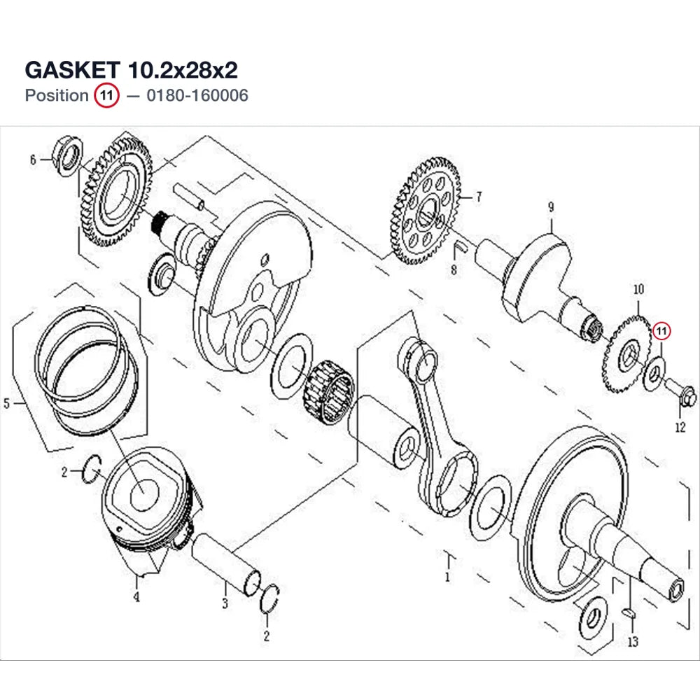 GASKET 10.2x28x2 product image