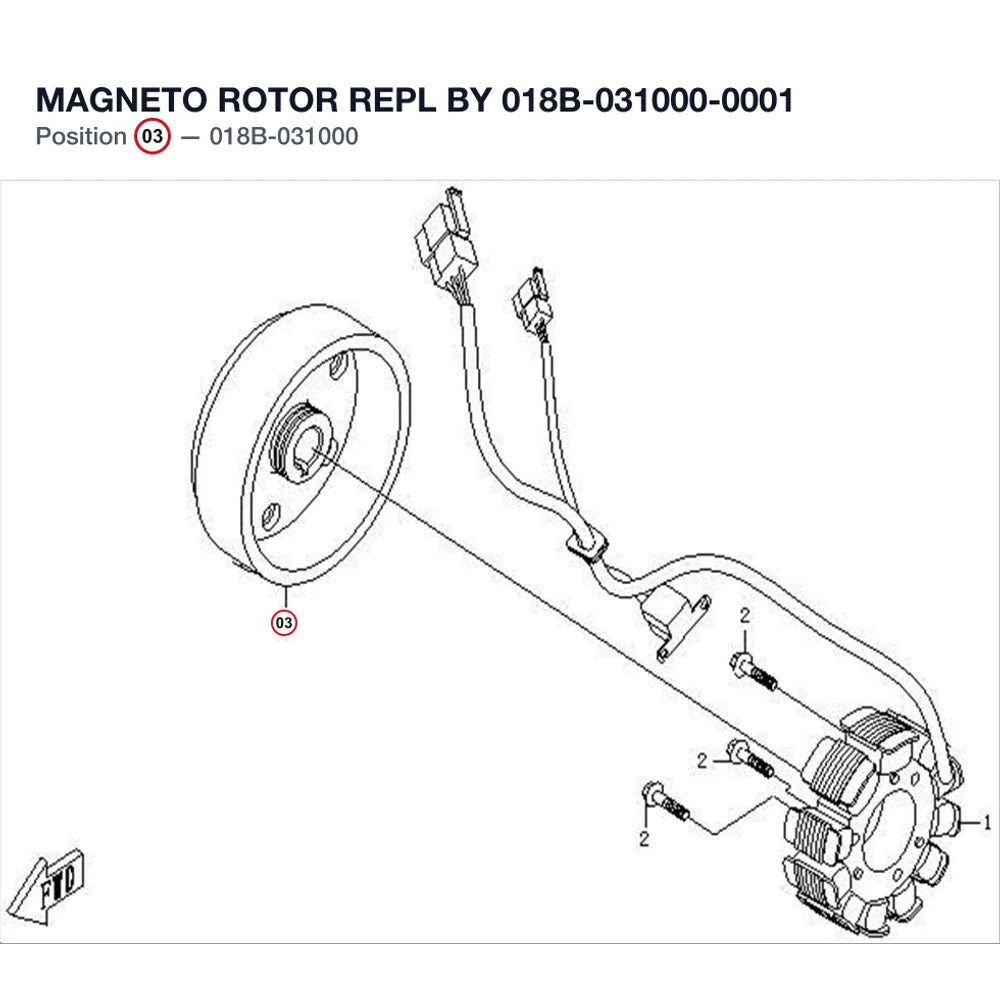 MAGNETO ROTOR REPL BY 018B-031000-0001 product image