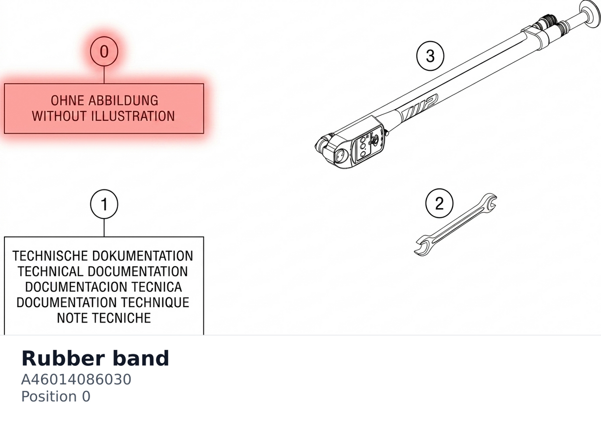 Diagram preview: Rubber band (A46014086030)
