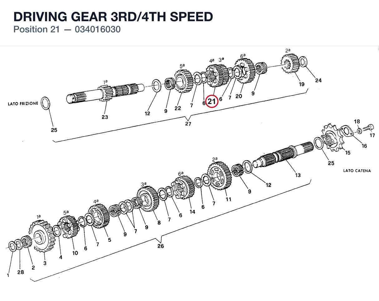 DRIVING GEAR 3RD/4TH SPEED