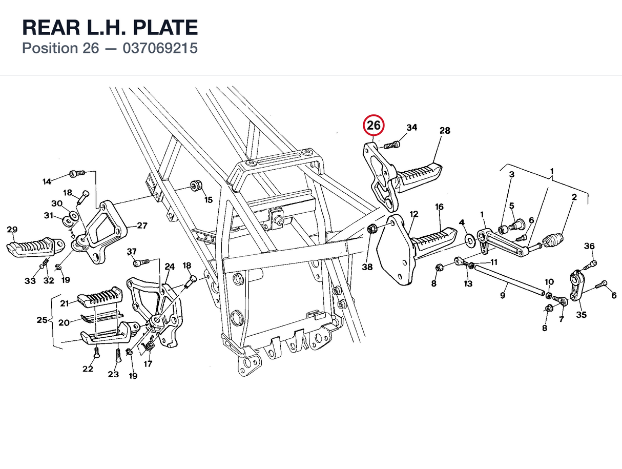 REAR L.H. PLATE