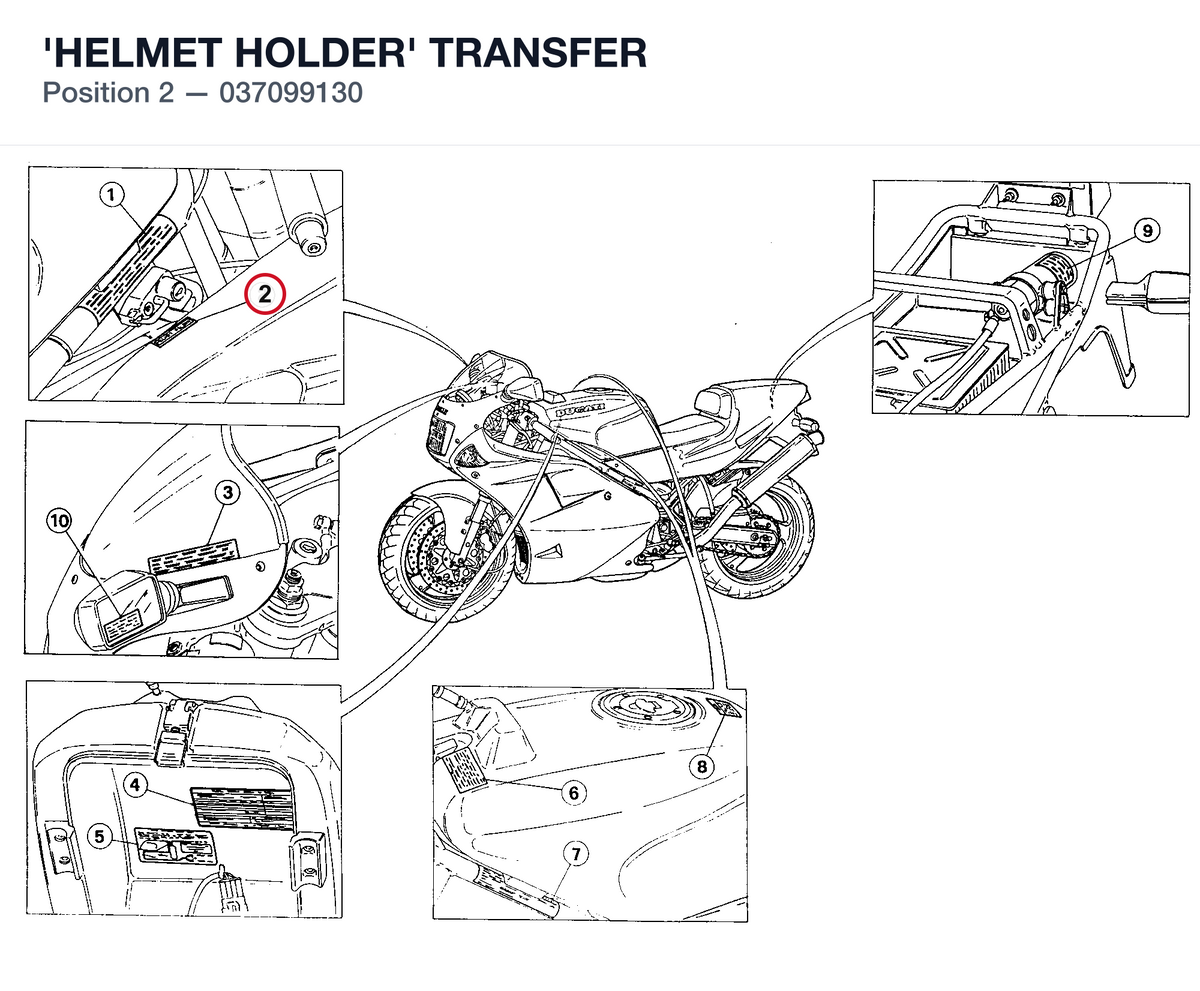 'HELMET HOLDER' TRANSFER
