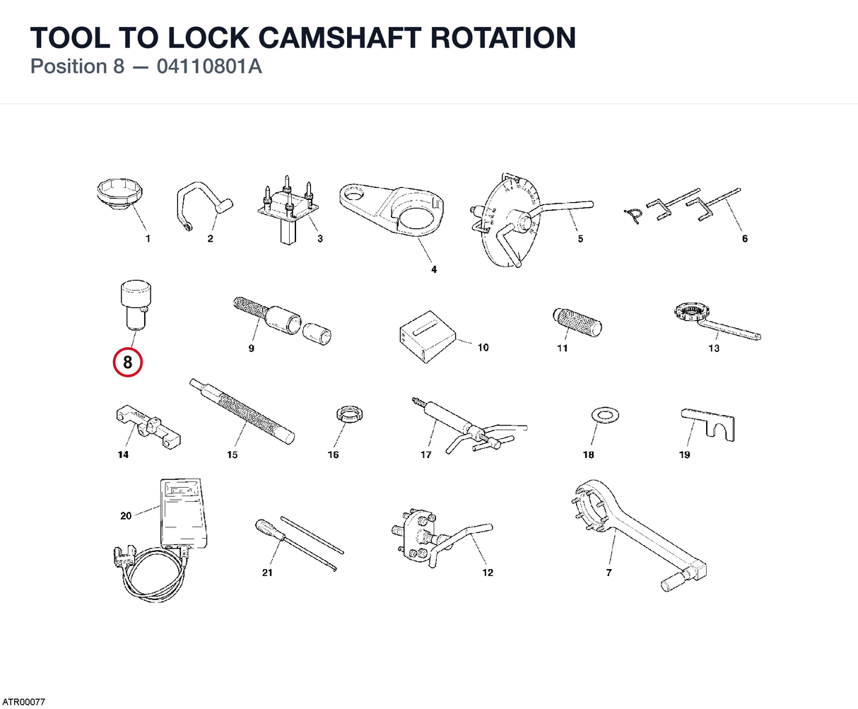 TOOL TO LOCK CAMSHAFT ROTATION