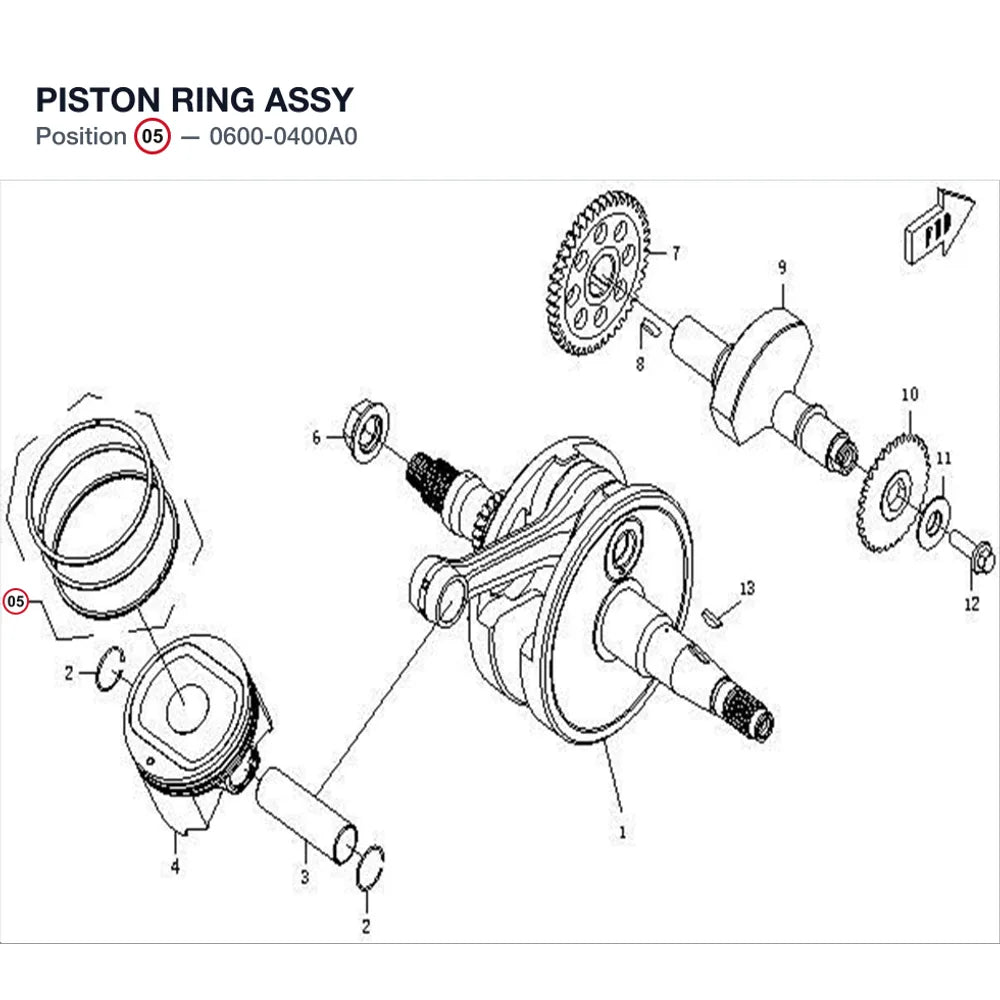 PISTON RING ASSY product image