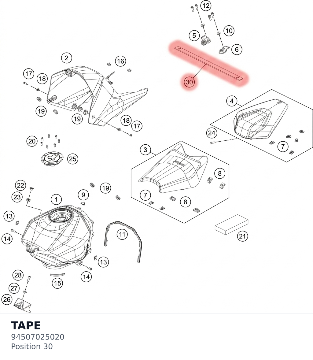 Diagram preview: TAPE (94507025020)