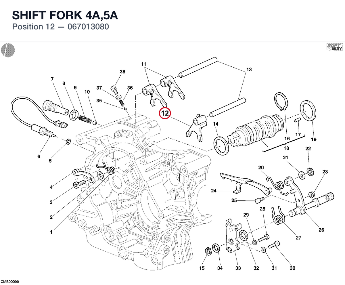 SHIFT FORK 4A,5A
