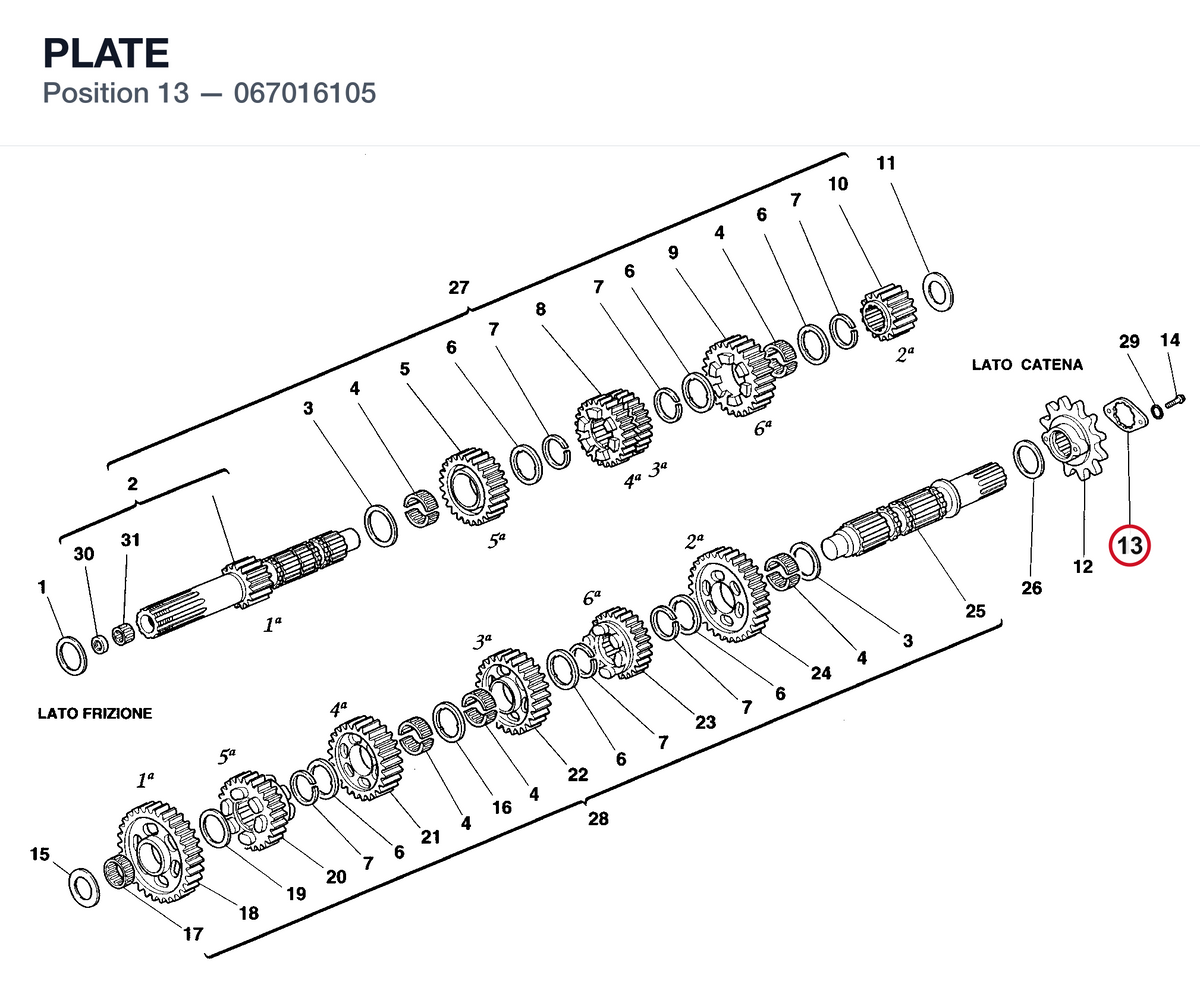 PLATE 067016105 diagram position
