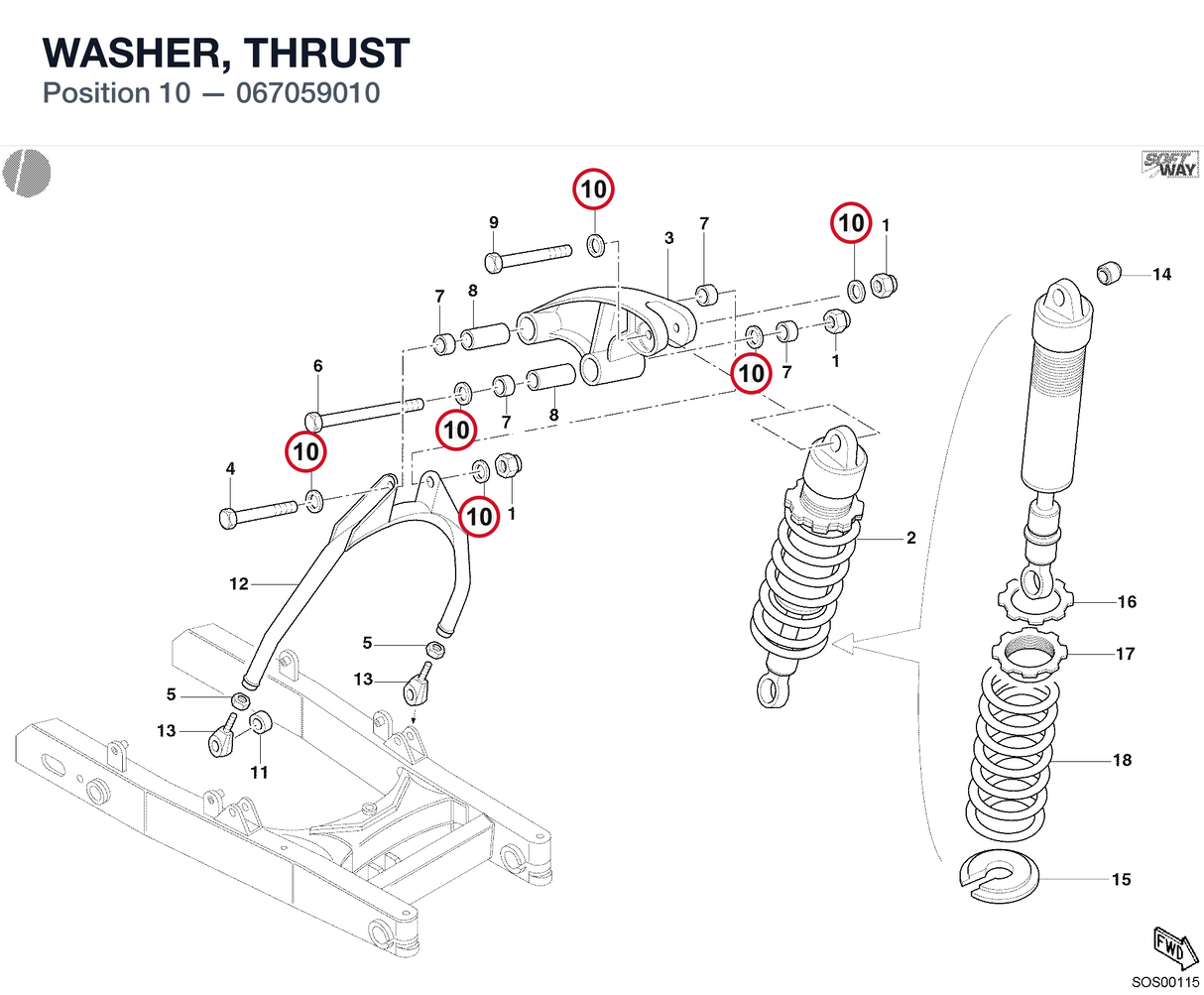 WASHER, THRUST