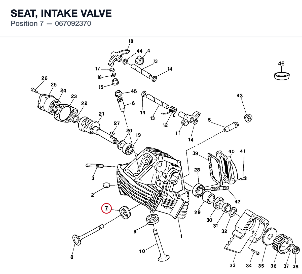 SEAT, INTAKE VALVE