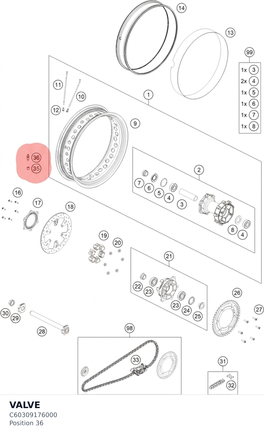 Diagram preview: VALVE (C60309176000)
