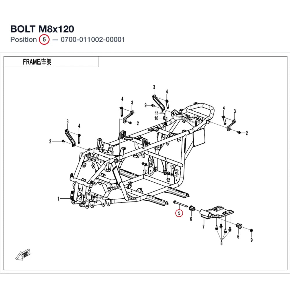 BOLT M8x120 product image