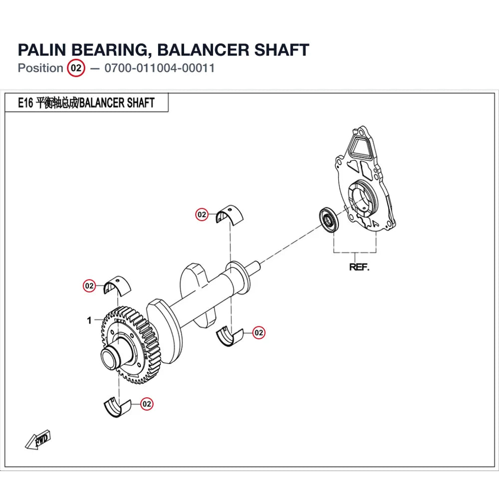 PALIN BEARING, BALANCER SHAFT product image