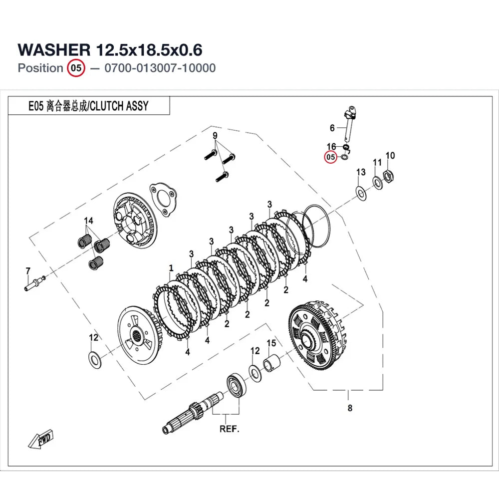WASHER 12.5x18.5x0.6 product image