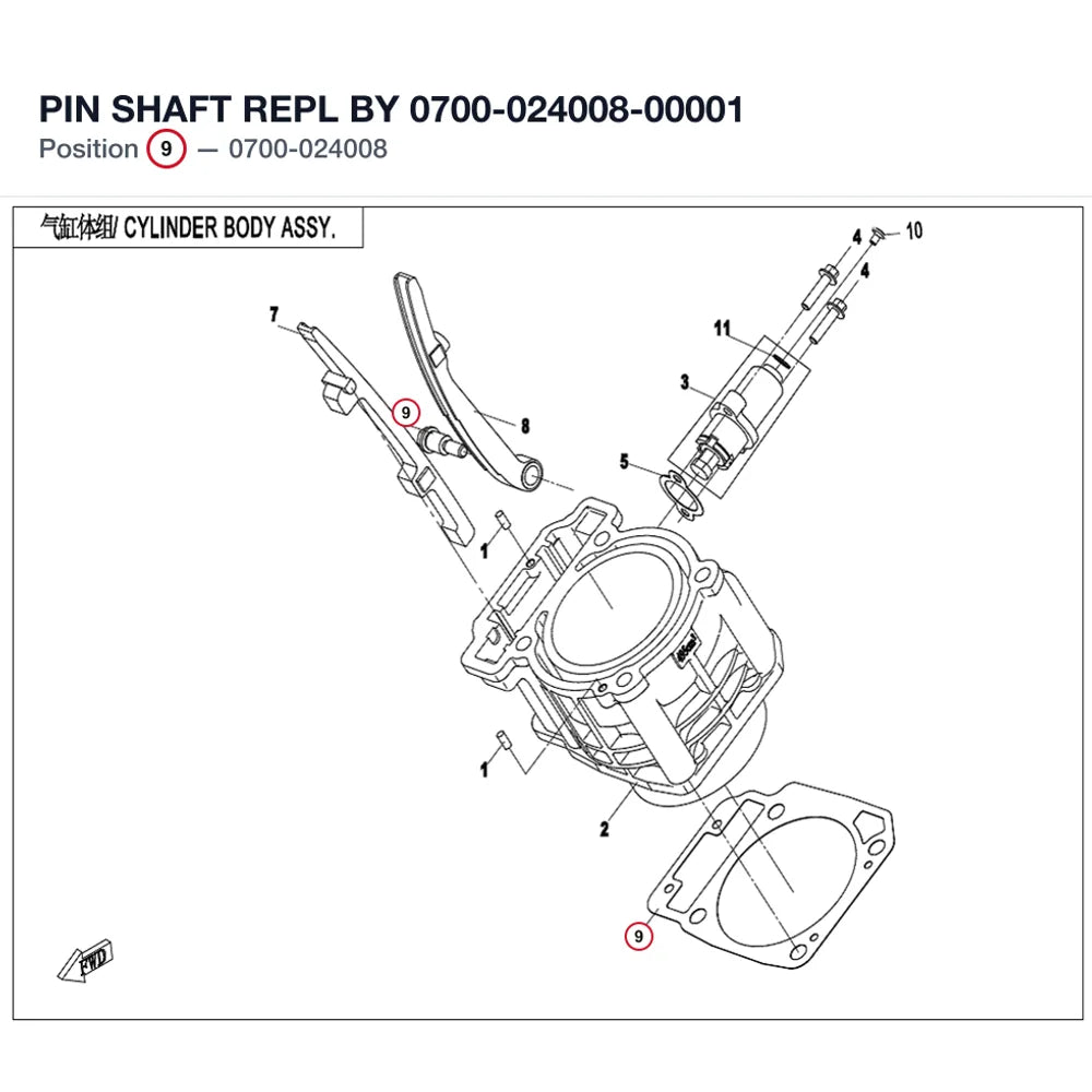 PIN SHAFT REPL BY 0700-024008-00001 product image
