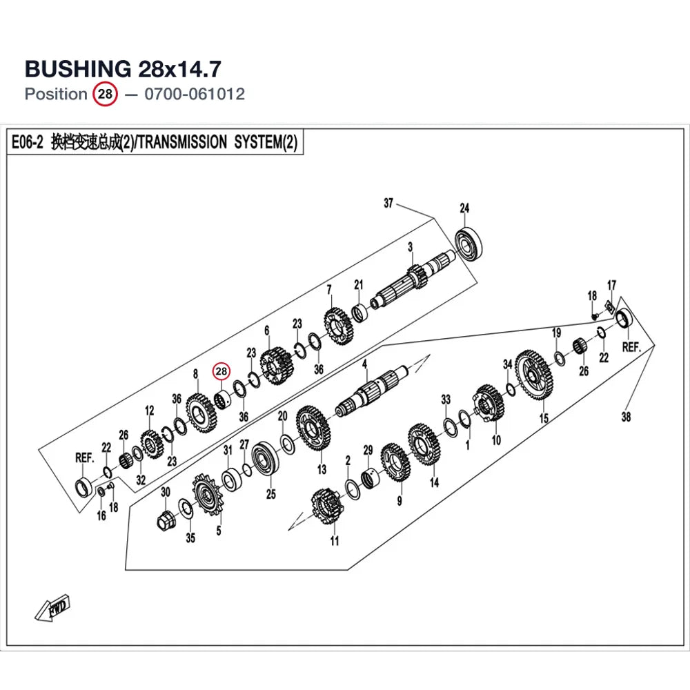 BUSHING 28x14.7 product image