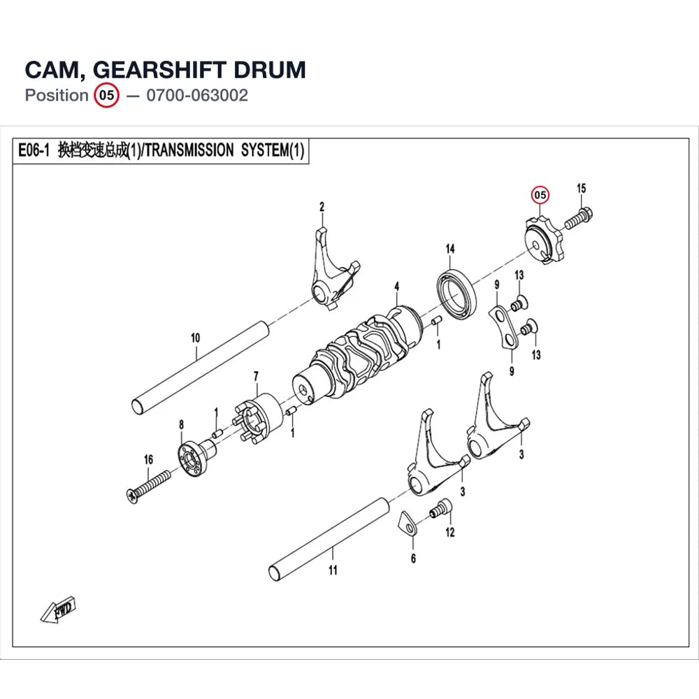 CAM, GEARSHIFT DRUM product image
