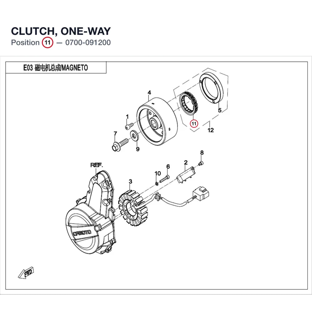CLUTCH, ONE-WAY product image