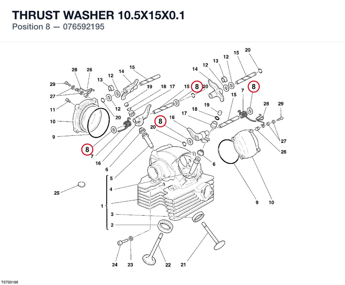 THRUST WASHER 10.5X15X0.1