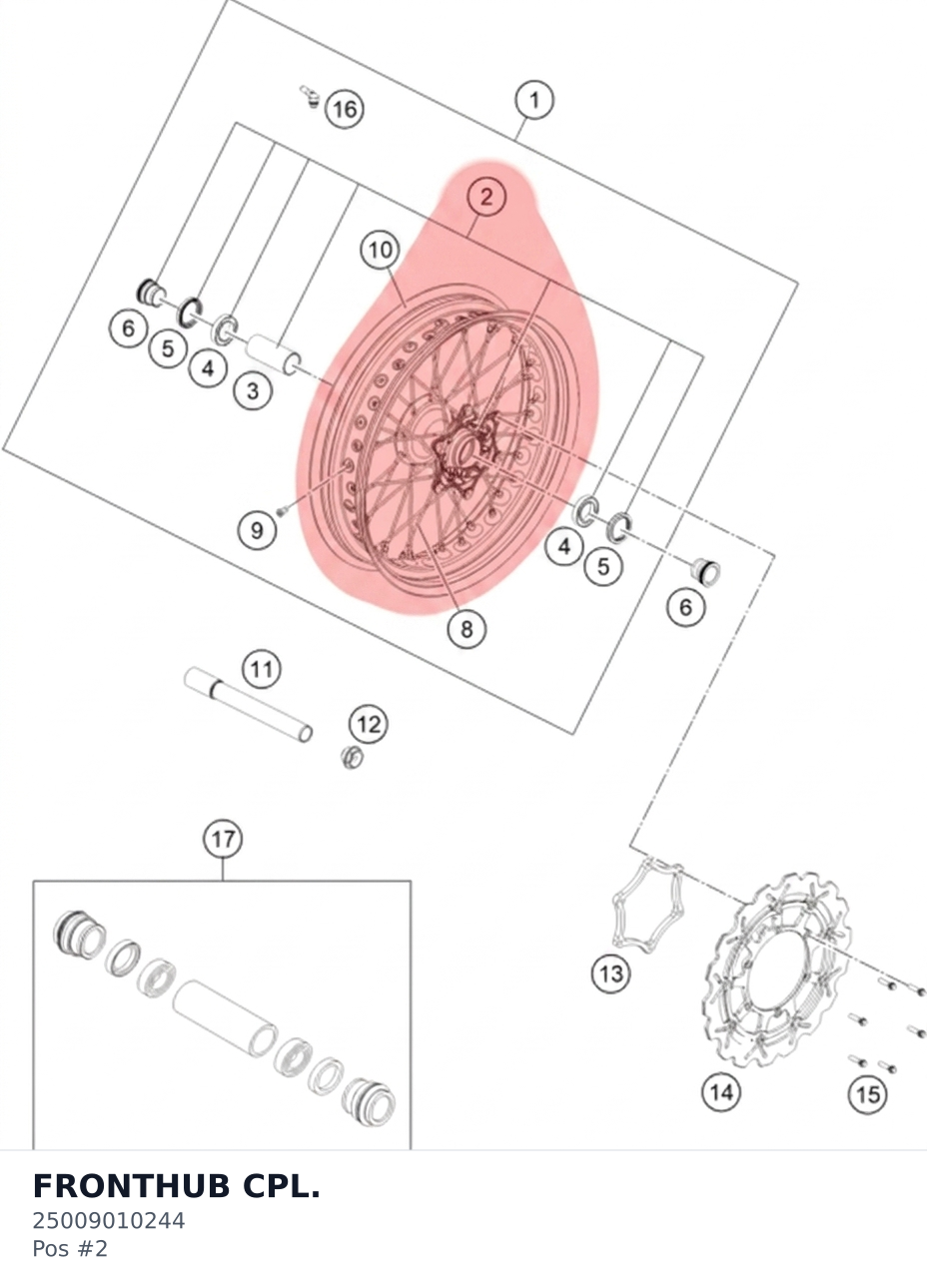 Diagram preview: FRONTHUB CPL. (25009010244)