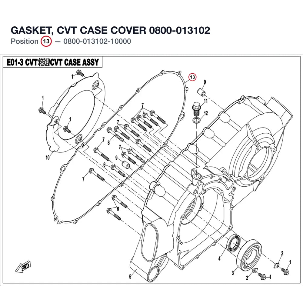 GASKET, CVT CASE COVER product image