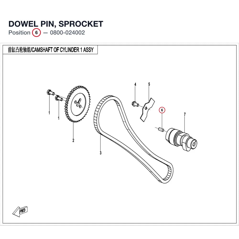 DOWEL PIN, SPROCKET product image