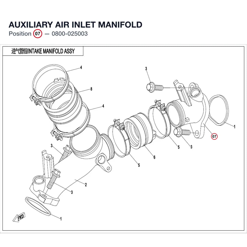 AUXILIARY AIR INLET MANIFOLD product image