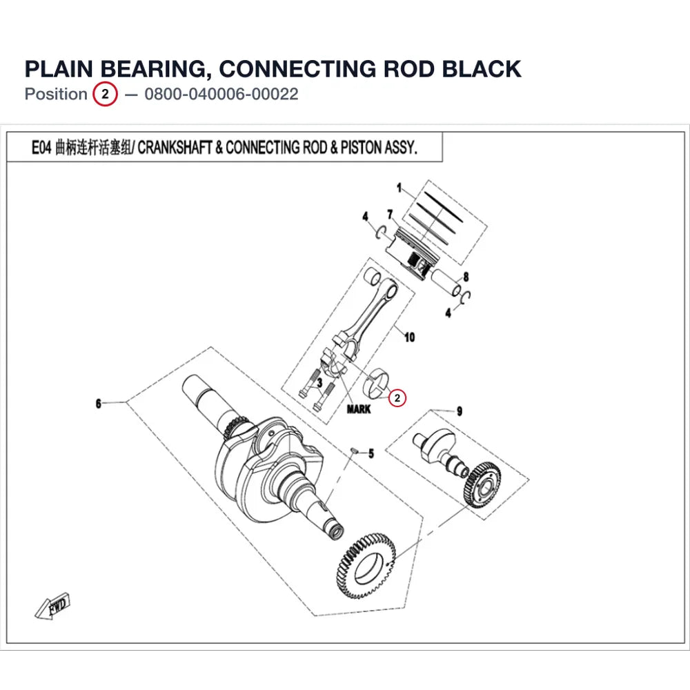 PLAIN BEARING, CONNECTING ROD product image